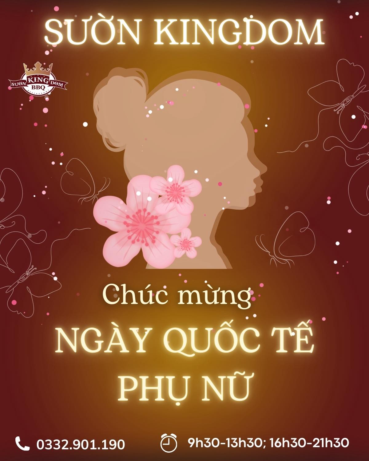 SƯỜN KINGDOM CHÚC MỪNG NGÀY QUỐC TẾ PHỤ NỮ 8/3