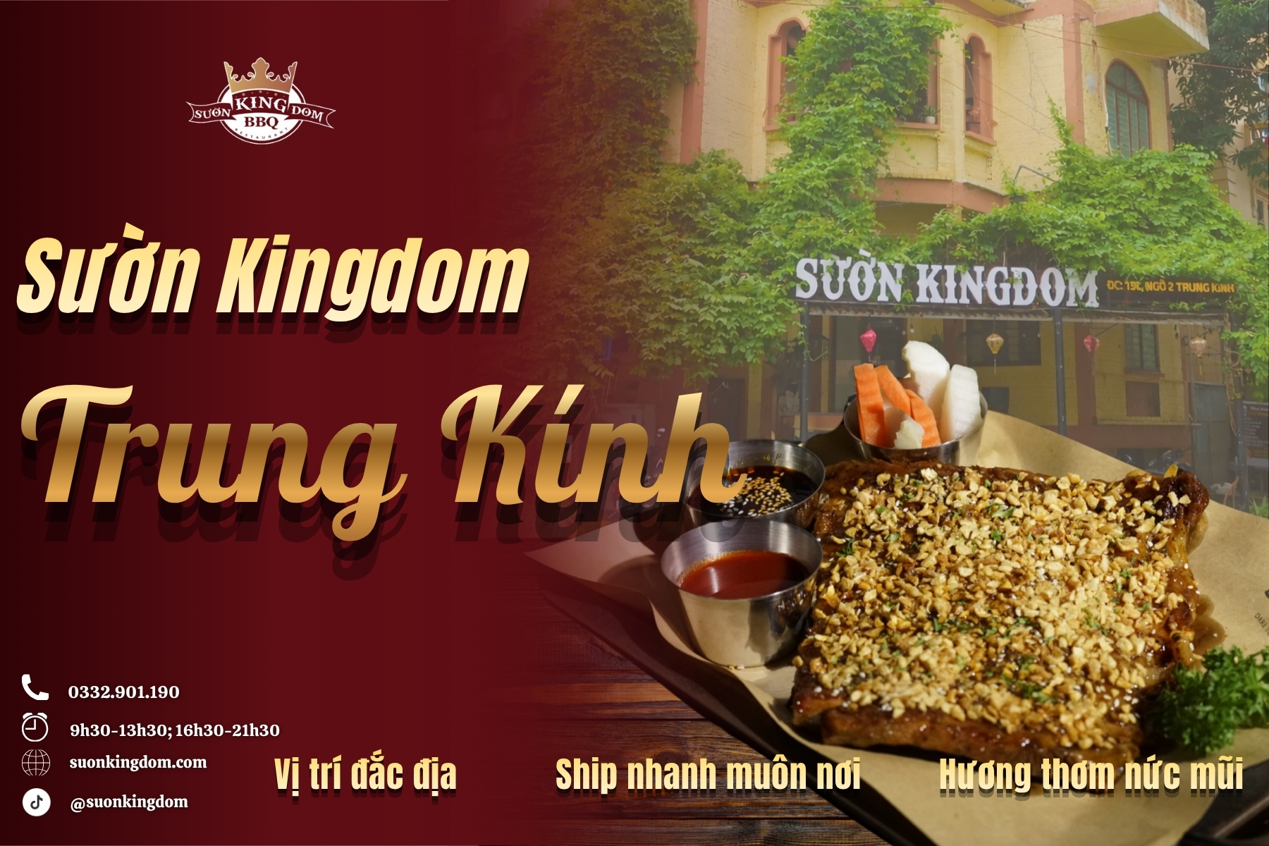 Sườn Kingdom Cơ Sở Trung Kính – Điểm Đến Cho Tín Đồ Sườn Nướng