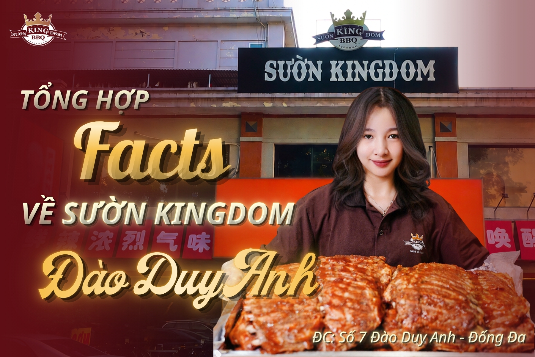 Sườn Kingdom Đào Duy Anh - cơ sở tiên phong cho dịch vụ nhận ship và setup tiệc cưới
