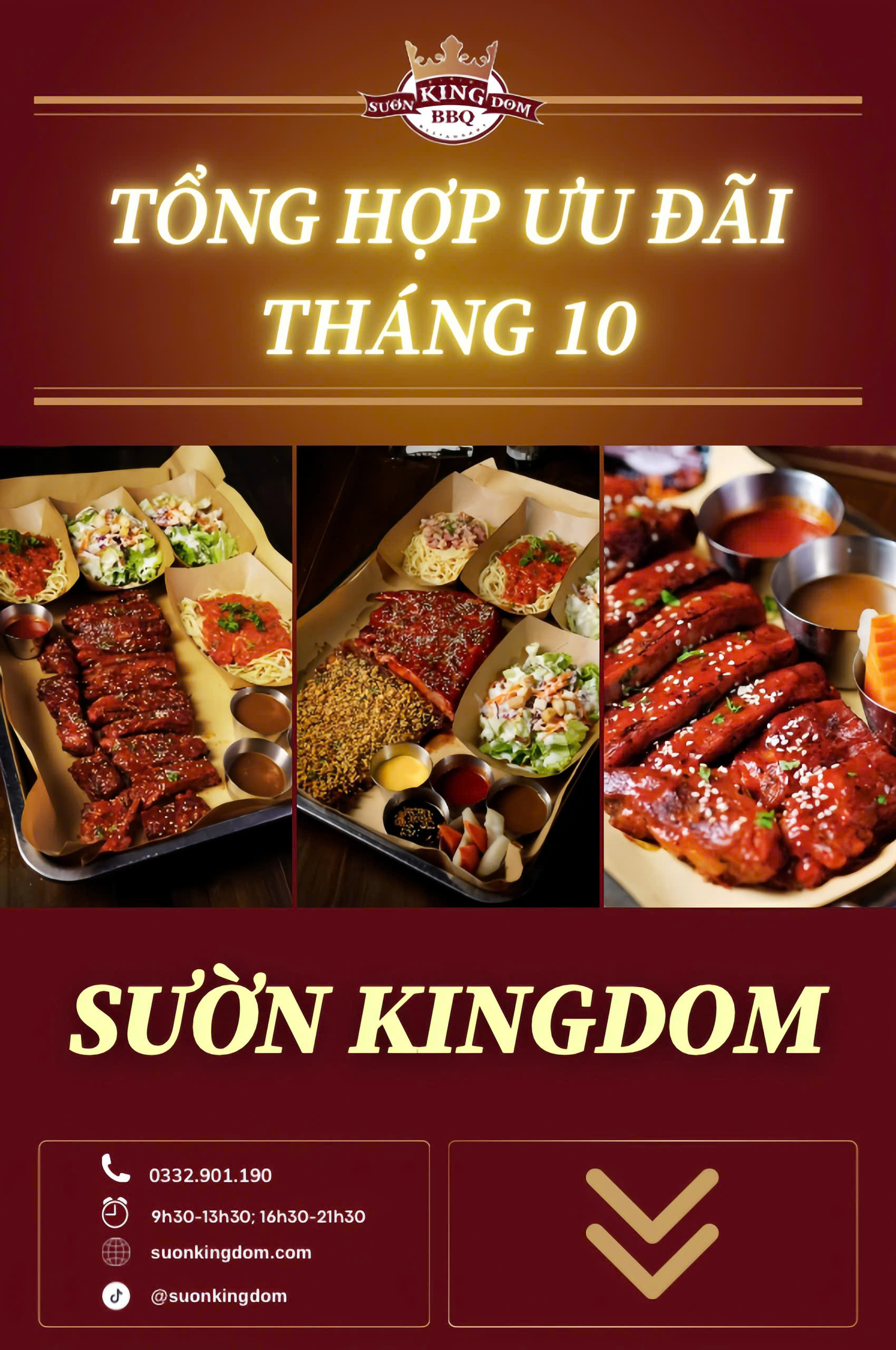 TỔNG HỢP ƯU ĐÃI THÁNG 10 TẠI SƯỜN KINGDOM