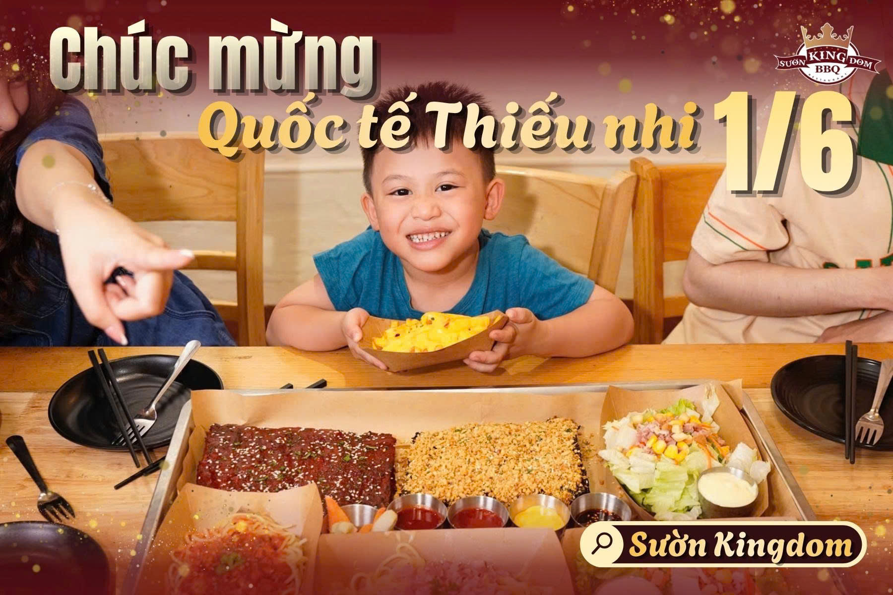 🎉 GHÉ SƯỜN KINGDOM MỪNG QUỐC TẾ THIẾU NHI - THƯỞNG THỨC SƯỜN NƯỚNG NGON MÊ LY